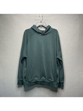 Fabletics Mens Green Hoodie XXL Soft Cotton Blend